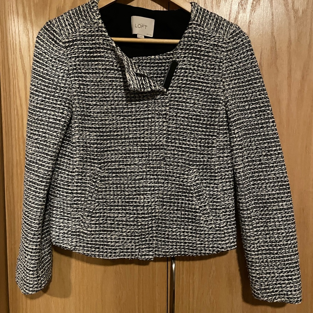 Loft Tweed Moto Jacket